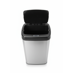 cos de gunoi cu senzor automat rovotec sd-012, inox, 30l, deschidere cu senzor sau touch