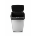 cos de gunoi cu senzor automat rovotec sd-012, inox, 30l, deschidere cu senzor sau touch