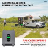 Invertor hibrid 3300W 24V, conectat la rețea, funcționează fără baterie,protecție BMS, MPPT 150A