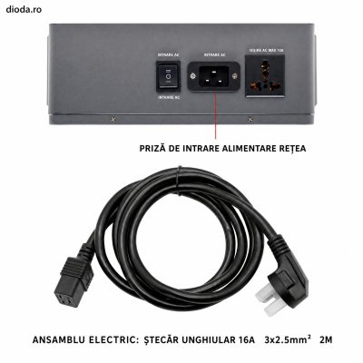 Invertor hibrid 3300W 24V, conectat la rețea, funcționează fără baterie,protecție BMS, MPPT 150A