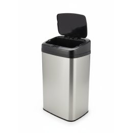 cos de gunoi cu senzor automat rovotec sd-012, inox, 40l, deschidere cu senzor sau touch