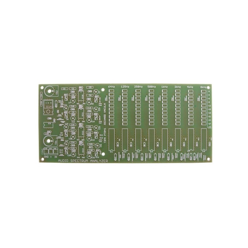 PCB pentru kituri electro TIPA, PCB TIP PT041 Analizor de spectru audio -1, dioda.ro
