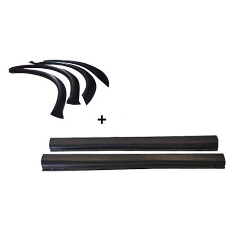 Marginile din plastic, pragurile, Aripi + praguri ŠKODA OCTAVIA II 2004 - 2013 plastic 4 + 2buc -1, dioda.ro