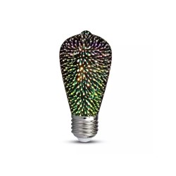 Becuri cu LED, Bec cu filament LED E27 3W 3000K 3D V-TAC VT-2223 -1, dioda.ro