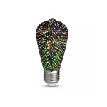 Becuri cu LED, Bec cu filament LED E27 3W 3000K 3D V-TAC VT-2223 -1, dioda.ro