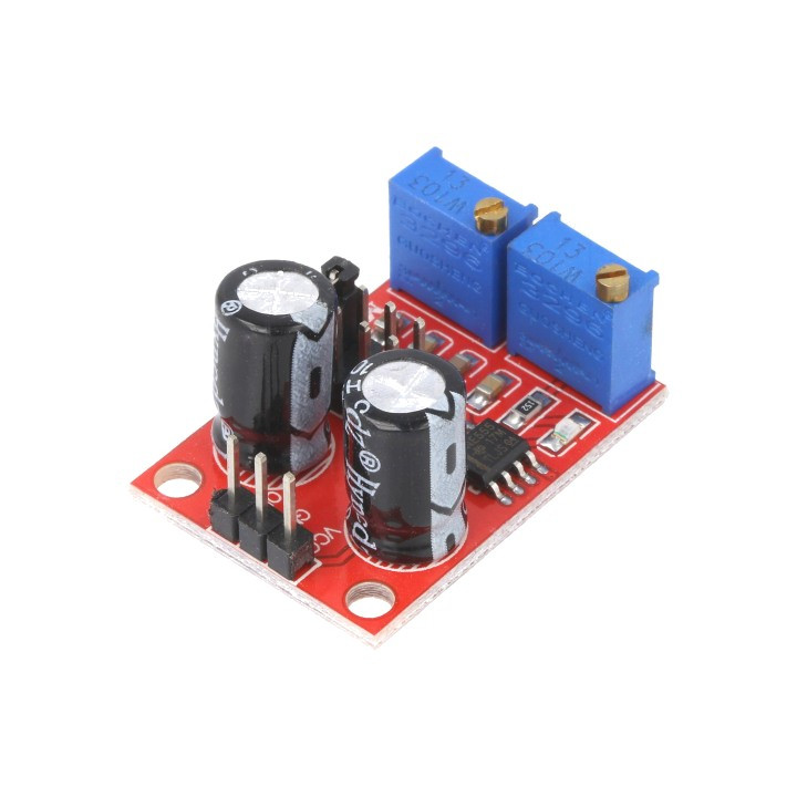 Driver Motor, Generator de impulsuri NE555 32x23mm 5÷15VDC şiruri pini -1, dioda.ro