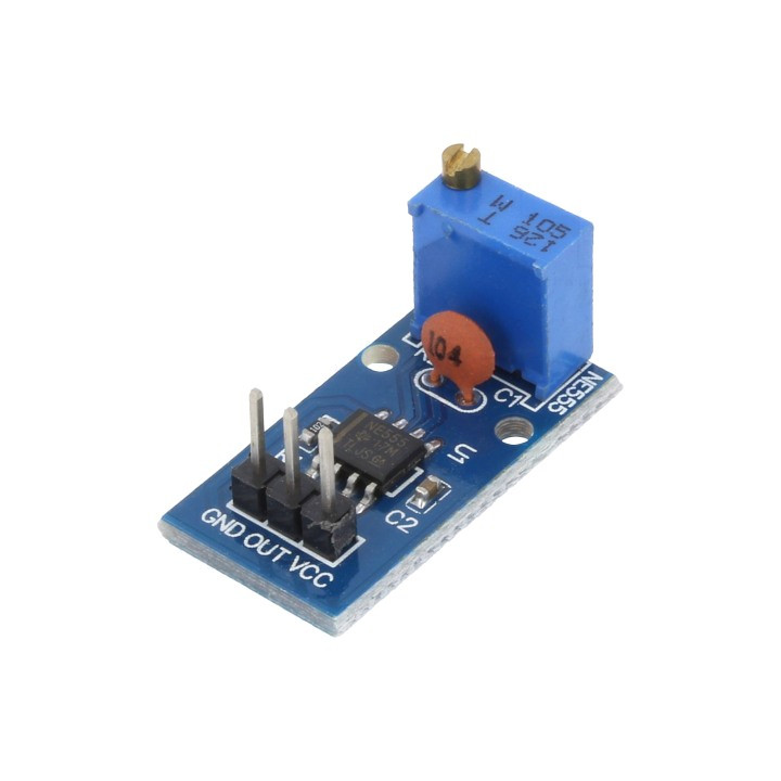 Driver Motor, Generator de impulsuri NE555 25x13mm 5÷12VDC şiruri pini -1, dioda.ro