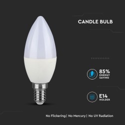 Lampi Iluminare, Bec LED - CIP SAMSUNG 7W E14 Plastic Lumânare 6400K -7, dioda.ro
