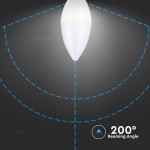 Lampi Iluminare, Bec LED - CIP SAMSUNG 7W E14 Plastic Lumânare 3000K -1, dioda.ro