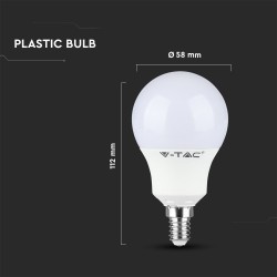 Lampi Iluminare, Bec LED - Cip SAMSUNG 9W E14 Plastic A60 6400K -7, dioda.ro