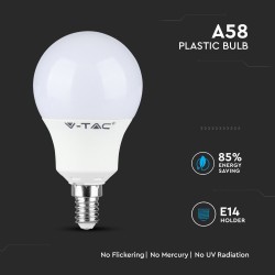 Lampi Iluminare, Bec LED - Cip SAMSUNG 9W E14 Plastic A60 6400K -8, dioda.ro