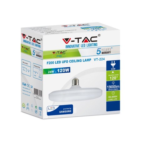 Bec LED cu CIP SAMSUNG 24W E27 UFO F200 3000K