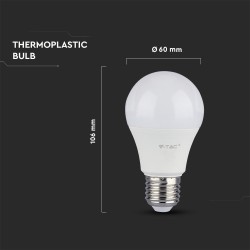 Lampi Iluminare, Bec LED cu CIP SAMSUNG 9W E27 A58 Plastic 4000K -6, dioda.ro