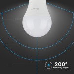 Lampi Iluminare, Bec LED cu CIP SAMSUNG 9W E27 A58 Plastic 4000K -1, dioda.ro