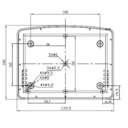 Cutii - Carcase, Carcasă:întrebuinţări multiple 140X106X38mm ABS CP-18-27 -2, dioda.ro