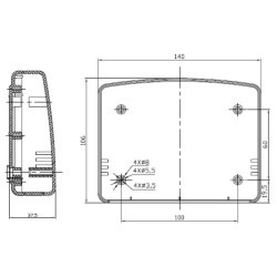 Cutii - Carcase, Carcasă:întrebuinţări multiple 140X106X38mm ABS CP-18-27 -3, dioda.ro