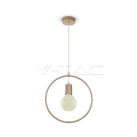 Lampi Iluminare, Pendul Geometric, culoarea șampaniei, rotund -1, dioda.ro