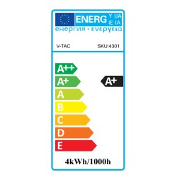 Bec LED - 4W Filament Patent E14 Tip Lumânare, Alb cald