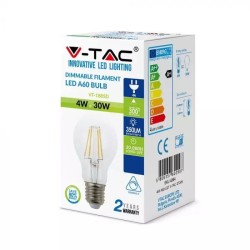 Lampi Iluminare, Bec LED - 4W Filament Patent E27 A60, Alb cald Dimabil -2, dioda.ro