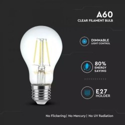 Lampi Iluminare, Bec LED - 4W Filament Patent E27 A60, Alb cald Dimabil -3, dioda.ro