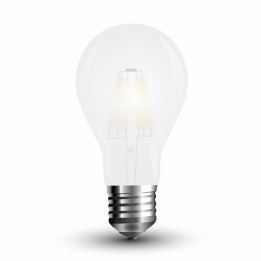Lampi Iluminare, Bec LED - 6W Filament E27 A60 Mat Alb rece -1, dioda.ro