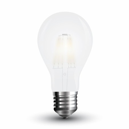 Lampi Iluminare, Bec LED - 6W Filament E27 A60 Mat Alb rece -1, dioda.ro
