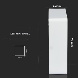 Lampi Iluminare, 6W Panou LED, Montaj la suprafață, Premium, Pătrat Alb natural -7, dioda.ro
