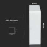 6W Panou LED, Montaj la suprafață, Premium, Pătrat Alb natural Lampi Iluminare, 6W Panou LED, Montaj la suprafață, Premium, Pătrat Alb natural -1, dioda.ro