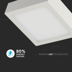 Lampi Iluminare, 6W Panou LED, Montaj la suprafață, Premium, Pătrat Alb natural -8, dioda.ro
