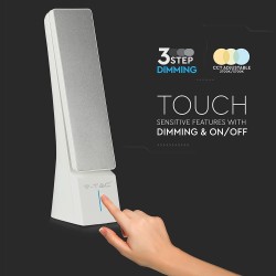 Lampi Iluminare, 4W Lămpa de birou Alb & Argint -9, dioda.ro