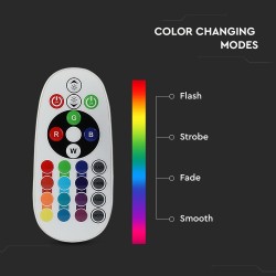 Lampi Iluminare, Bec LED - 6W E27 A60 RGB Cu control de la distanță Alb cald -9, dioda.ro