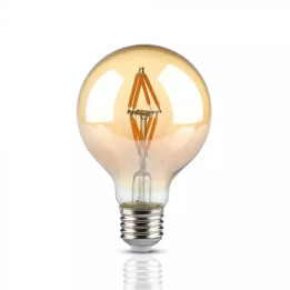 Lampi Iluminare, Bec LED - 4W Filament E27 G80 Amber Alb cald -1, dioda.ro