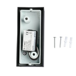 Lampi Iluminare, Suport Neted de Perete pentru GU10 Aluminiu Negru Rotund cu 2 Ieșiri IP44 -2, dioda.ro