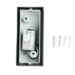 Lampi Iluminare, Suport Neted de Perete pentru GU10 Aluminiu Negru Rotund cu 2 Ieșiri IP44 -1, dioda.ro