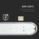 Lampi Iluminare, Lampă Waterproof cu LED PC/PC 600mm 18W, Alb natural -1, dioda.ro