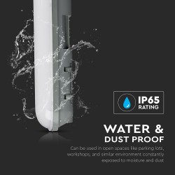 Lampi Iluminare, Lampă Waterproof cu LED PC/PC 600mm 18W, Alb natural -8, dioda.ro