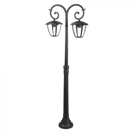 Lampi Iluminare, Lampa de gradina 2xE27 1410mm IP44 Negru -1, dioda.ro