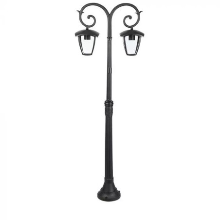 Lampa de gradina 2xE27 1410mm IP44 Negru