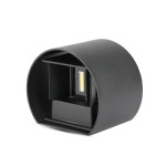 Lampi Iluminare, 6W Aplică LED Corp Negru Rotund IP65 Alb cald -1, dioda.ro