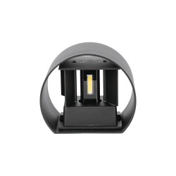 Lampi Iluminare, 6W Aplică LED Corp Negru Rotund IP65 Alb cald -8, dioda.ro