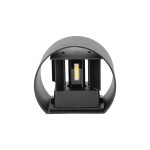 Lampi Iluminare, 6W Aplică LED Corp Negru Rotund IP65 Alb cald -1, dioda.ro