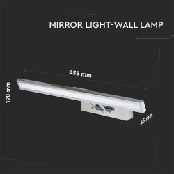 Lampi Iluminare, 8W Aplica LED Crom Alb natural -7, dioda.ro