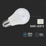 Lampi Iluminare, Bec LED 11W E27 A60 RA80 Senzor Microunde 4000K -1, dioda.ro