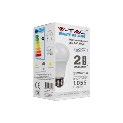 Lampi Iluminare, Bec LED 11W E27 A60 RA80 Senzor Microunde 4000K -6, dioda.ro