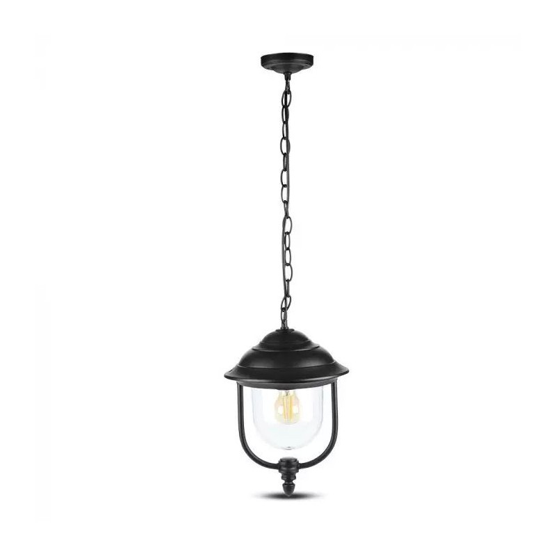 Lampă de grădină de tavan corp Negru 1 x E27 Lampi Iluminare, Lampă de grădină de tavan corp Negru 1 x E27 -1, dioda.ro