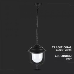 Lampi Iluminare, Lampă de grădină de tavan corp Negru 1 x E27 -3, dioda.ro