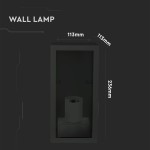 Lampă de perete 1*E27 Negru Mat Sticlă Clară Lampi Iluminare, Lampă de perete 1*E27 Negru Mat Sticlă Clară -1, dioda.ro