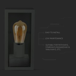 Lampi Iluminare, Lampă de perete 1*E27 Negru Mat Sticlă Clară -9, dioda.ro
