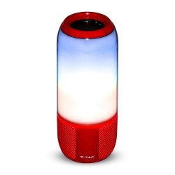 Lampi Iluminare, 2*3W LED Lampă de masă cu Boxă USB & TF Slot de Card Slot Roșu -1, dioda.ro