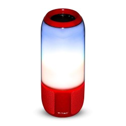 Lampi Iluminare, 2*3W LED Lampă de masă cu Boxă USB & TF Slot de Card Slot Roșu -10, dioda.ro